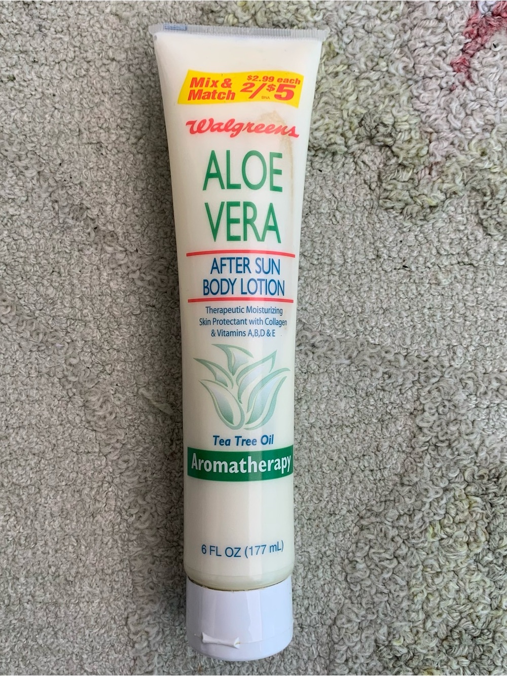 Walgreens Aloe Vera After Sun Body Lotion with Tea Tree Oil